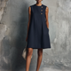Aubrey | Asymmetric Button Mini Dress