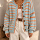 Chelsea | Striped Relaxed-Fit Knit Cardigan for Women