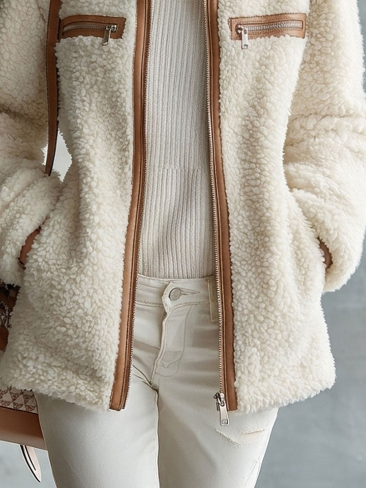 Brianna | Color Block Zip Front Jacket