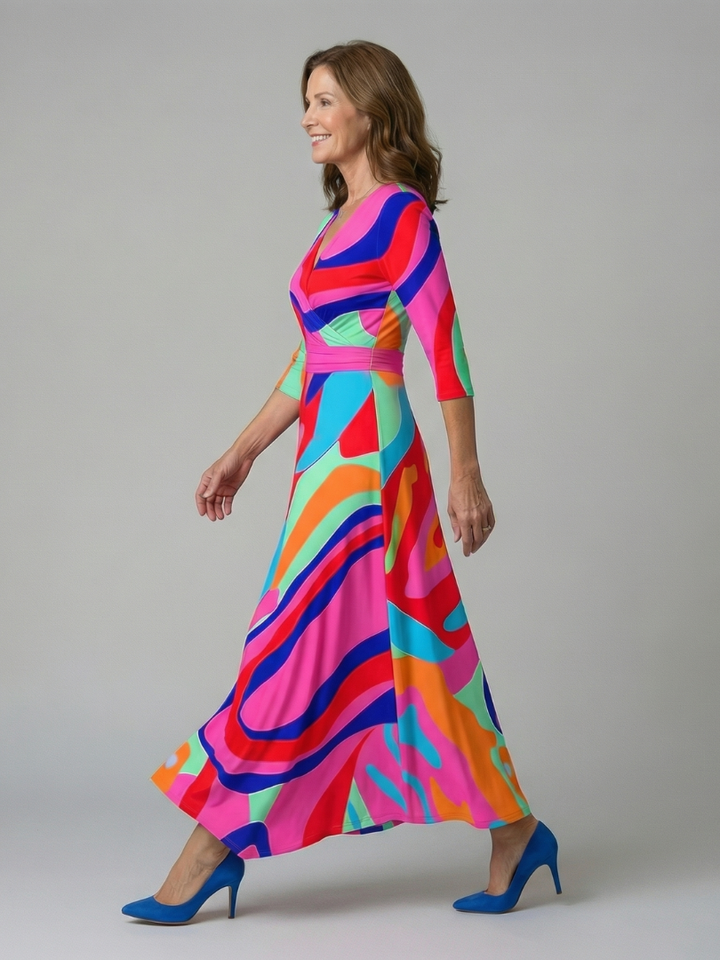 Taylor | Floral Wrap Maxi Dress for Women