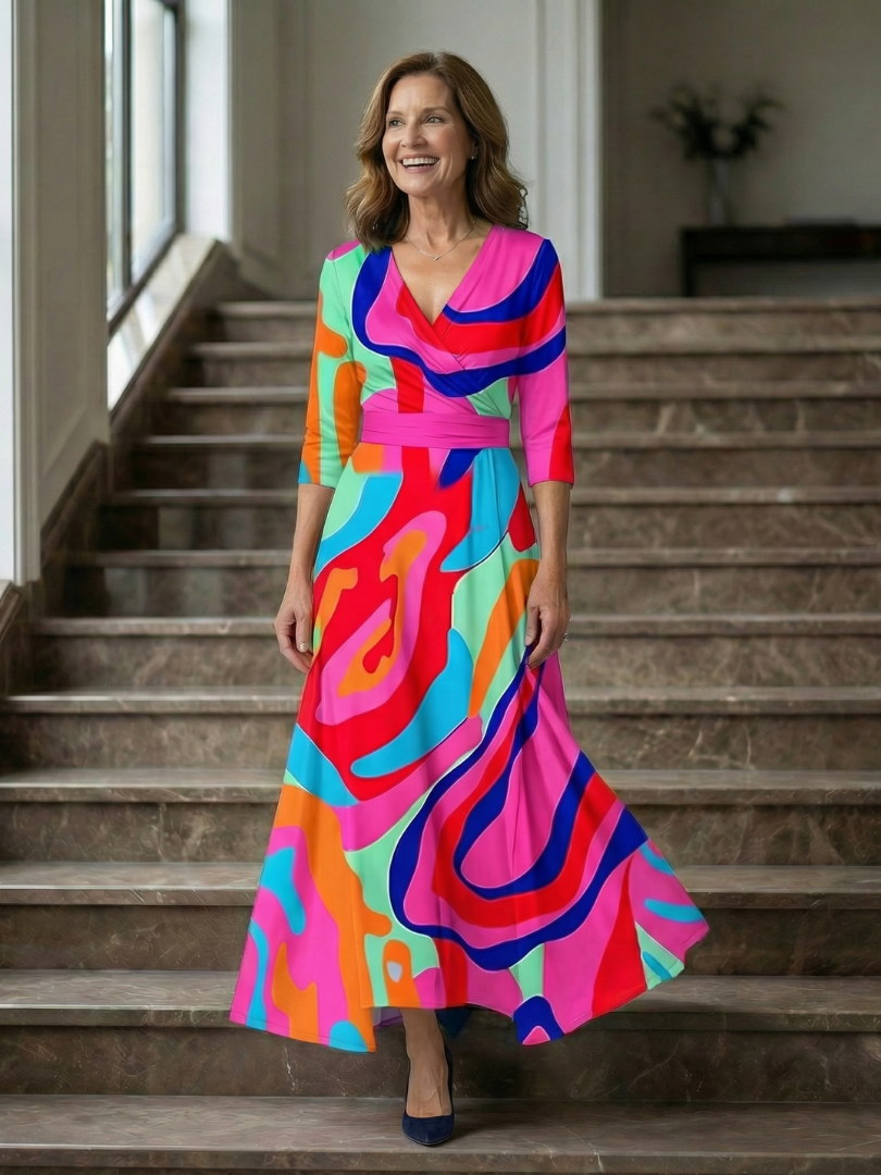 Taylor | Floral Wrap Maxi Dress for Women