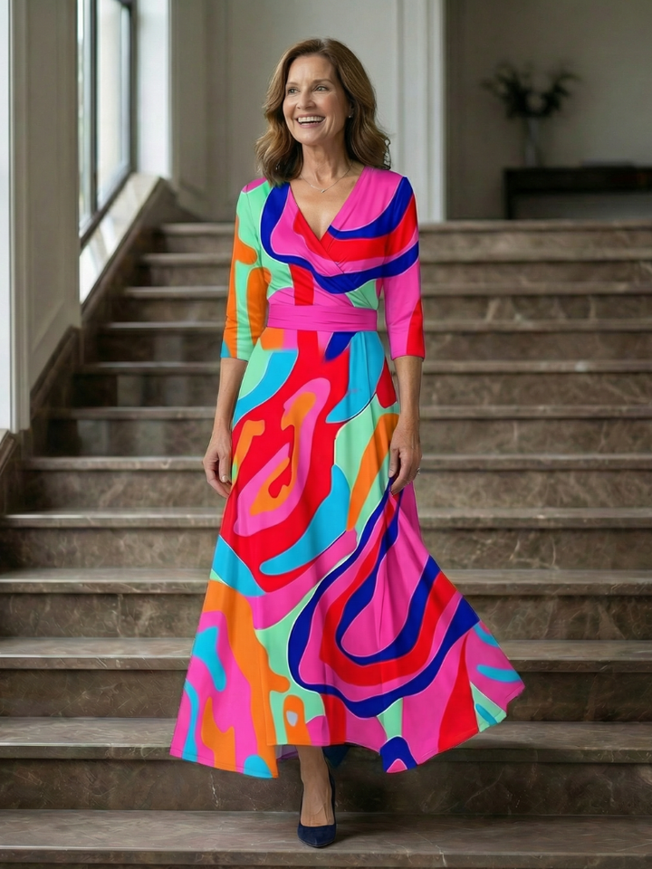Taylor | Floral Wrap Maxi Dress for Women