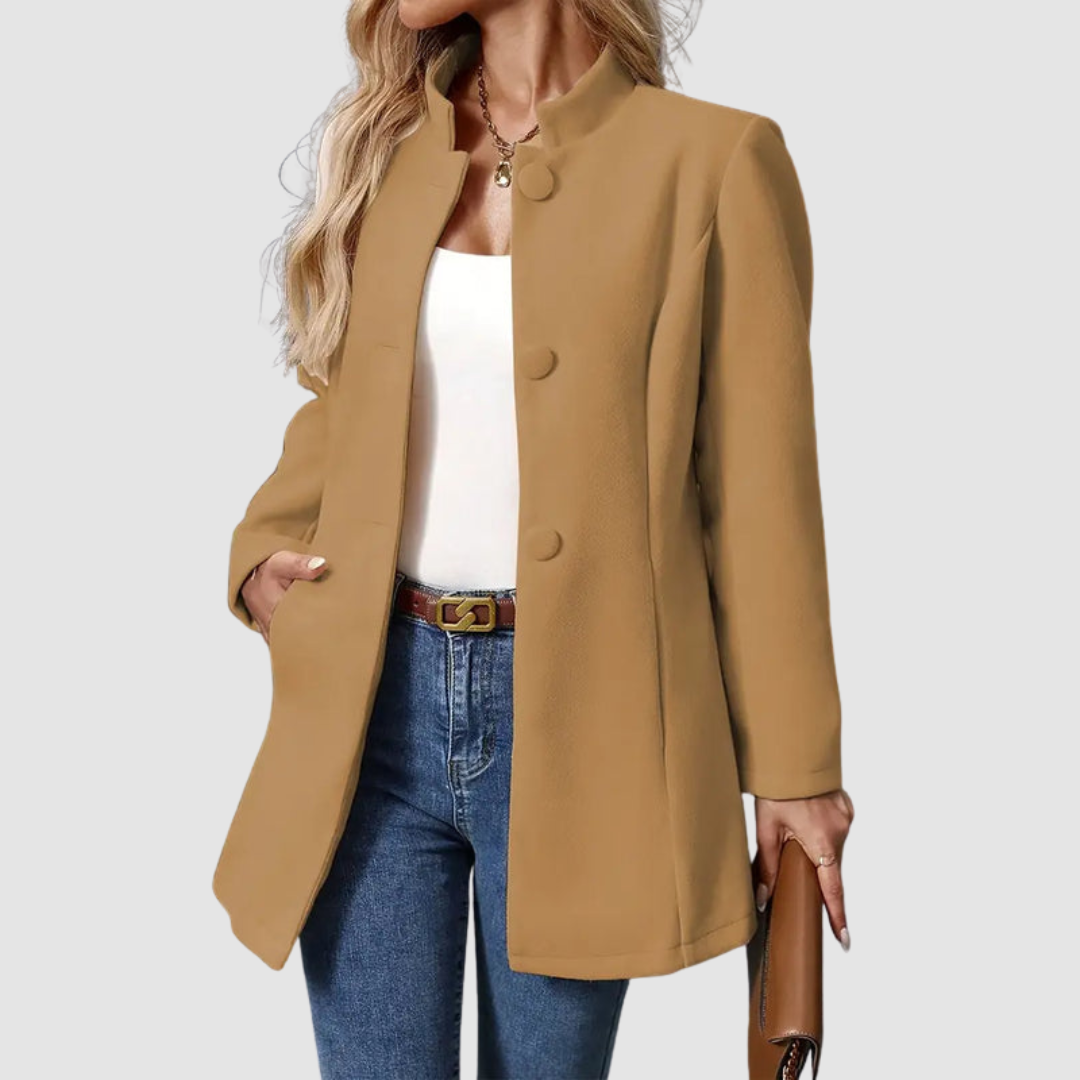 Modique™ - Elegant & Timeless Coat with Stand-Up Collar