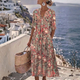 Janice™ | Elegant Summer Midi Dress with Belly Cover