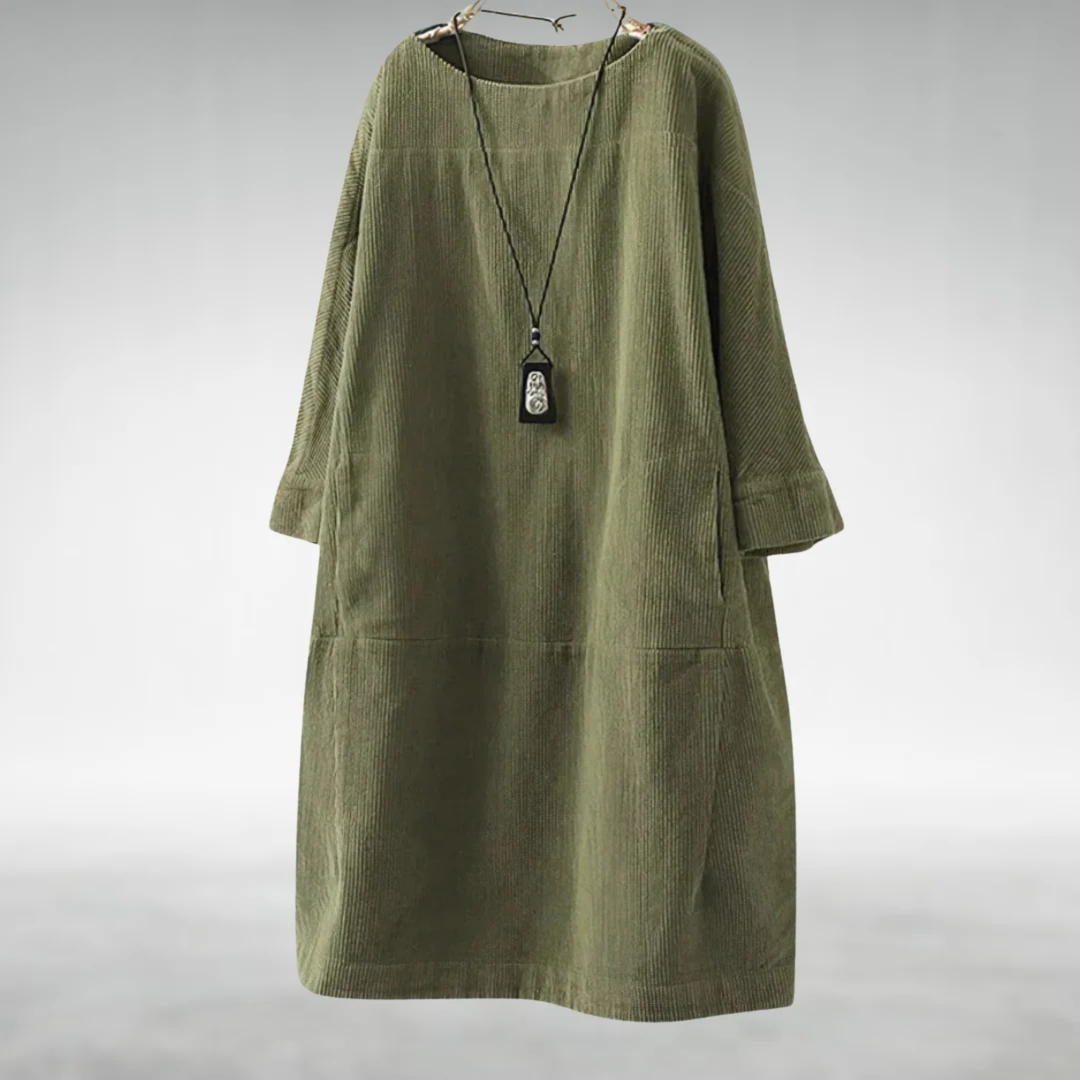 Maura | Relaxed Round-Neck Pocket Dress