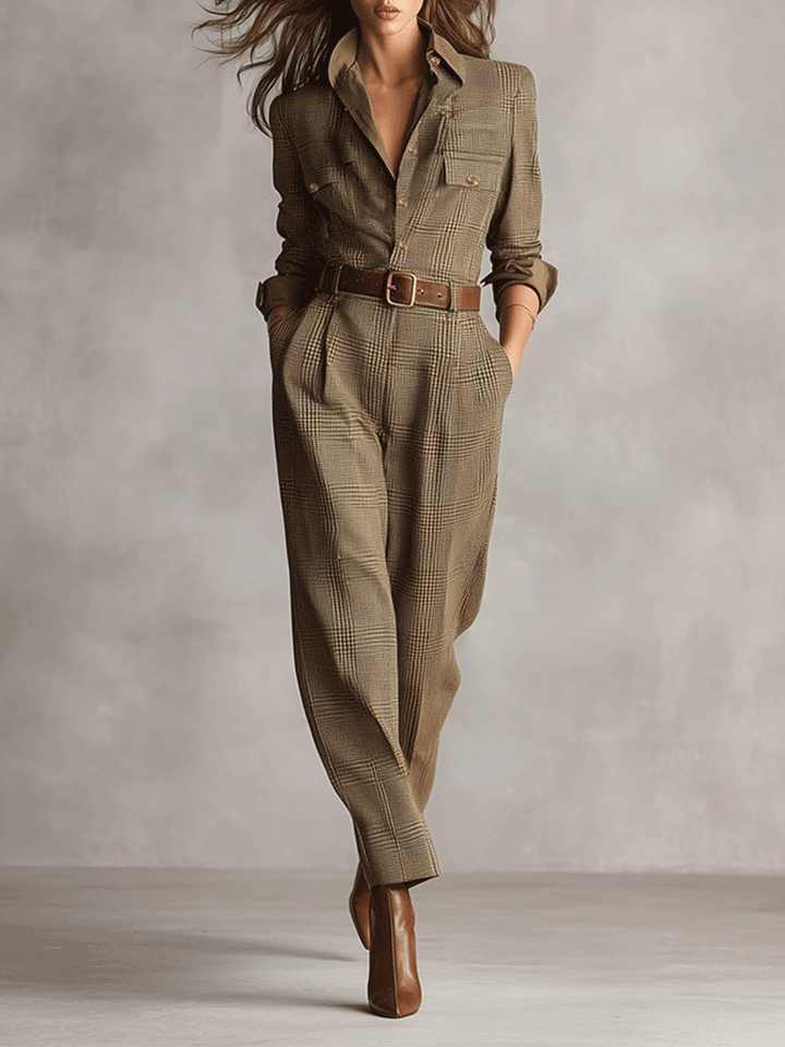 Cassandra | Belted Wide-Leg Jumpsuit