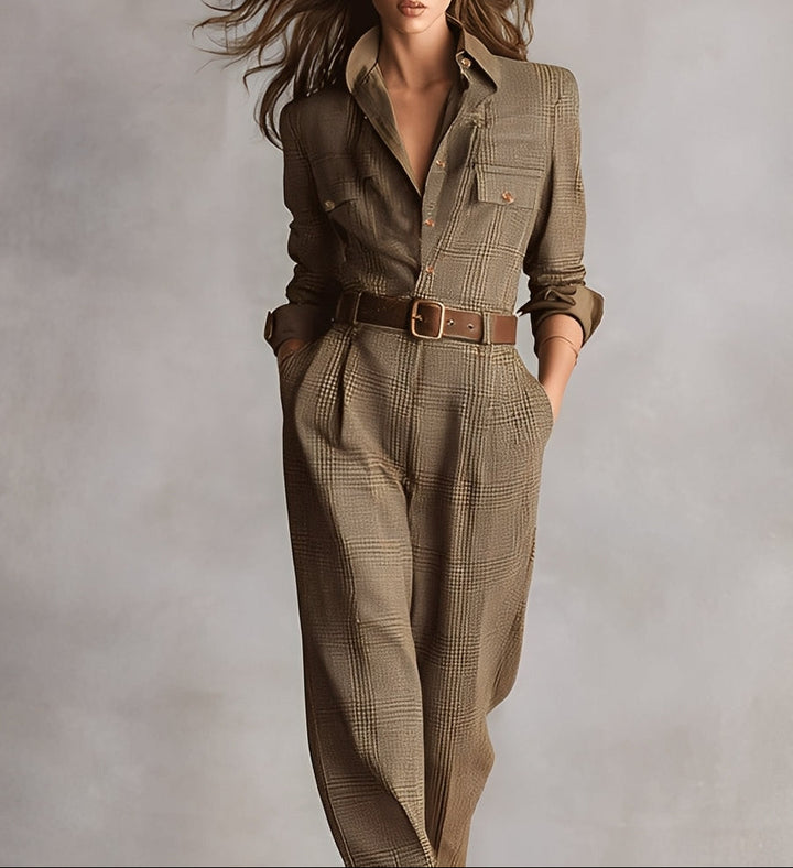 Cassandra | Belted Wide-Leg Jumpsuit