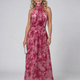 Avien | Soft Halter Neck Midi Dress