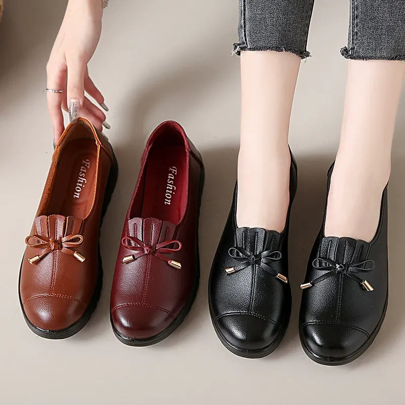 Bettina | Bow Fringe Slip-On Loafer