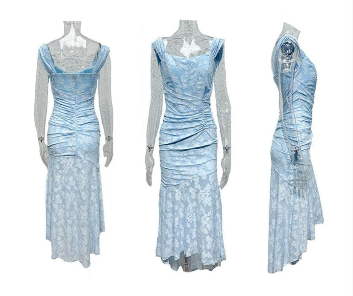 Summer | Lace Fishtail Midi Dress for Women