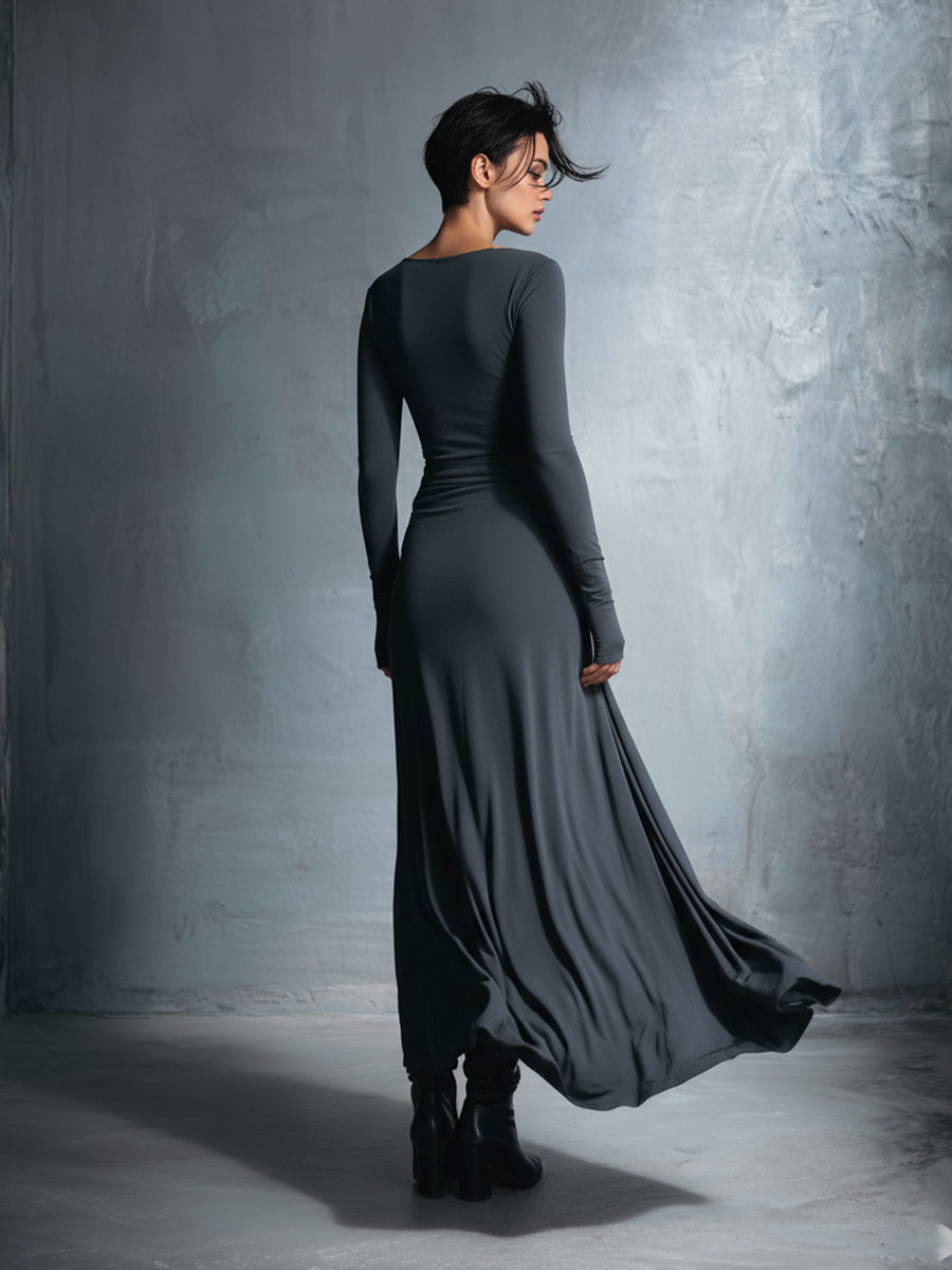 April | Side-Knot Maxi Dress