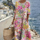 Elena™ - Elegant Floral Summer Midi Dress