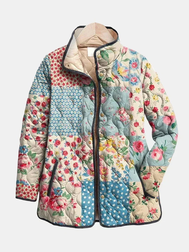 Florence | Floral-Print Quilted Jacket