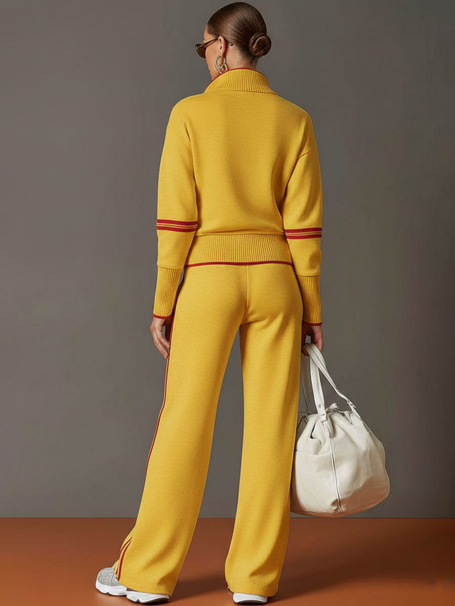Christine blouse and wide-leg pants set by Bennett and Lowe, featuring stylish matching top and trousers in a coordinated outfit.