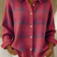 Ashley | Collared Plaid Cardigan for Women