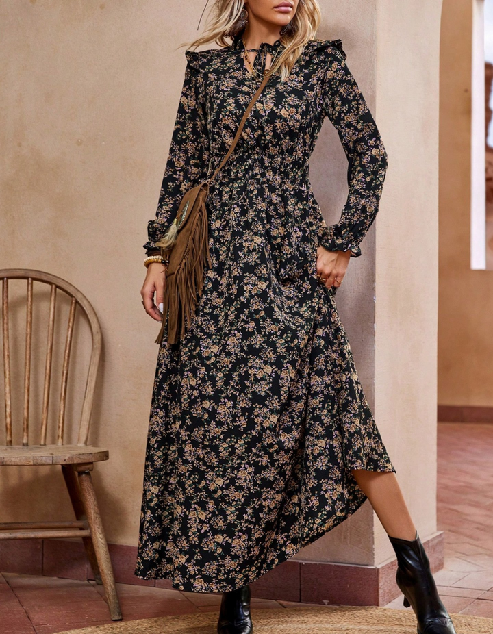 Lindsey | Romantic Long-Sleeve Maxi Dress for Women