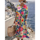 Aurelia™ - Elegant Floral Summer Midi Dress