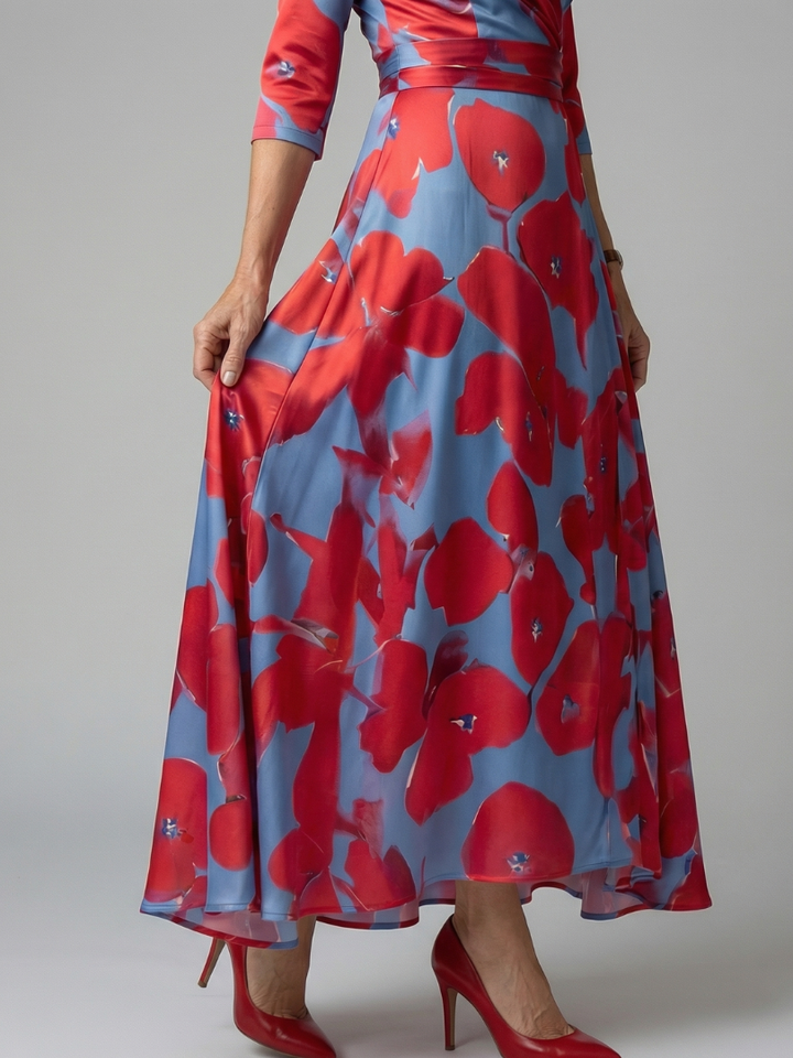 Taylor | Floral Wrap Maxi Dress for Women