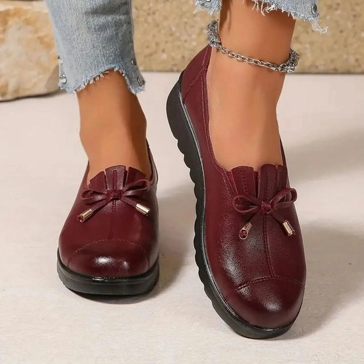 Bettina | Bow Fringe Slip-On Loafer