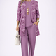 Margot | Floral Cardigan Top and Wide-Leg Pants Three-Piece Set for Women