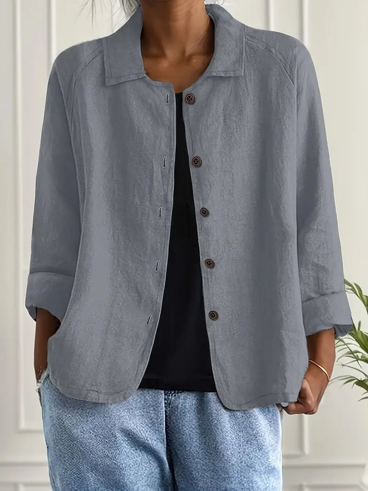 Marilla | Lightweight Button-Front Shirt Cardigan for Women