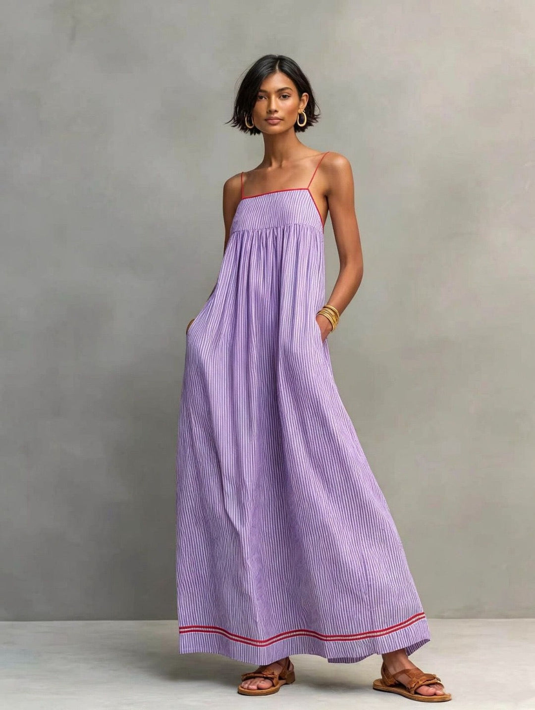 Hannah | Striped Maxi Dress for Women