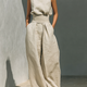 Maria™ | Complete set with tank top and wide cotton and linen pants