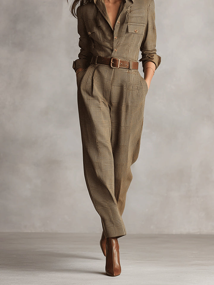Cassandra | Belted Wide-Leg Jumpsuit