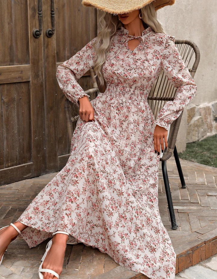 Lindsey | Romantic Long-Sleeve Maxi Dress for Women