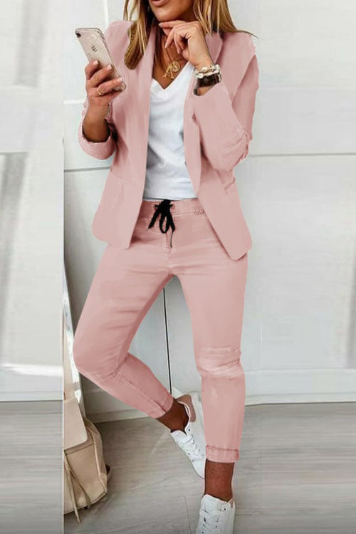 Jessica Bennett and Lowe relaxed matching pants set featuring comfortable, casual pants and a coordinating top for everyday wear.