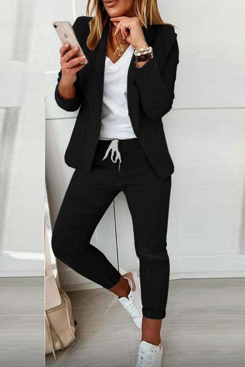 Jessica relaxed everyday pants set by Bennett and Lowe, featuring a comfortable matching top and pants in a casual style.