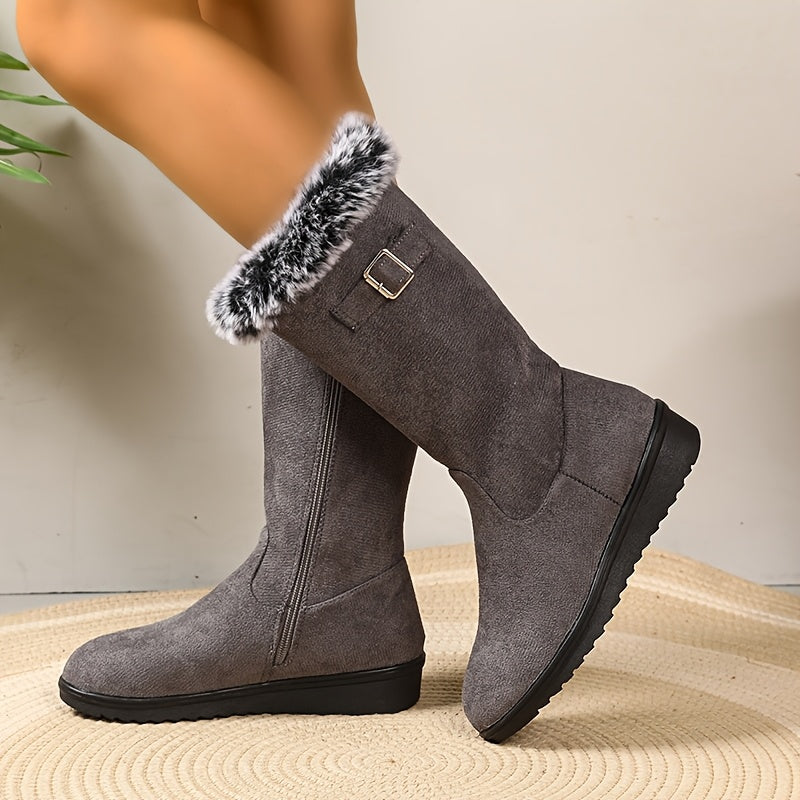 Paula | Plush Trim Winter Boots