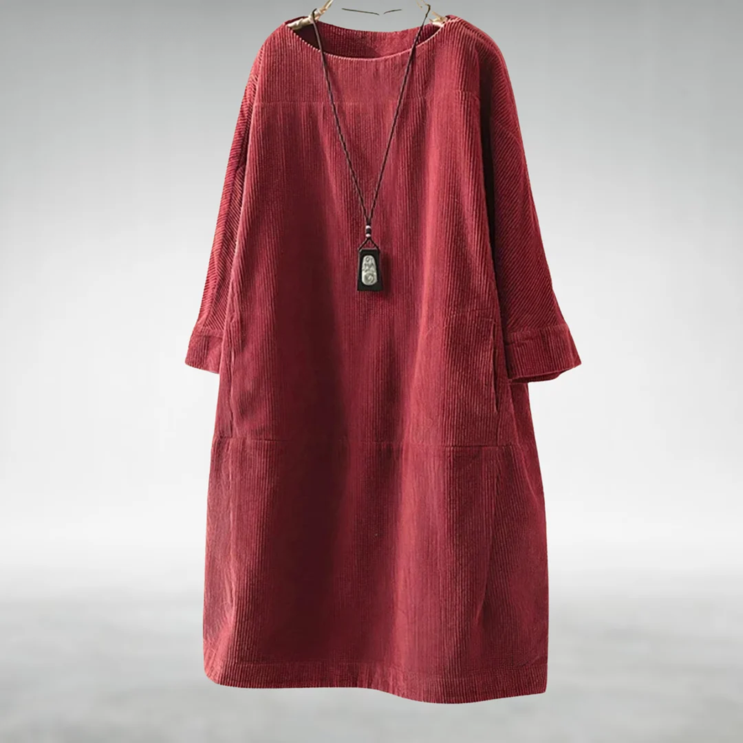 Maura | Relaxed Round-Neck Pocket Dress