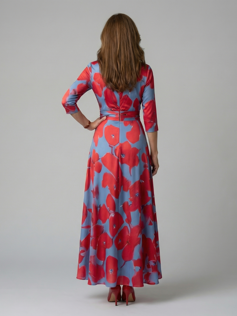 Taylor | Floral Wrap Maxi Dress for Women