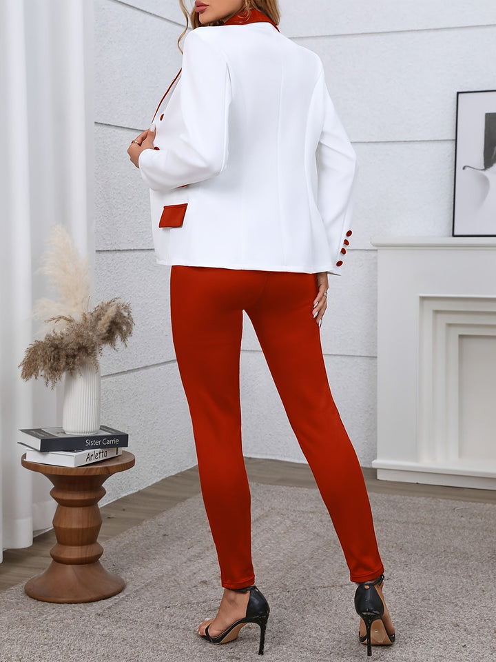 Stacy printed everyday pants set by Bennett and Lowe featuring a stylish matching top and pants in a vibrant, casual design.