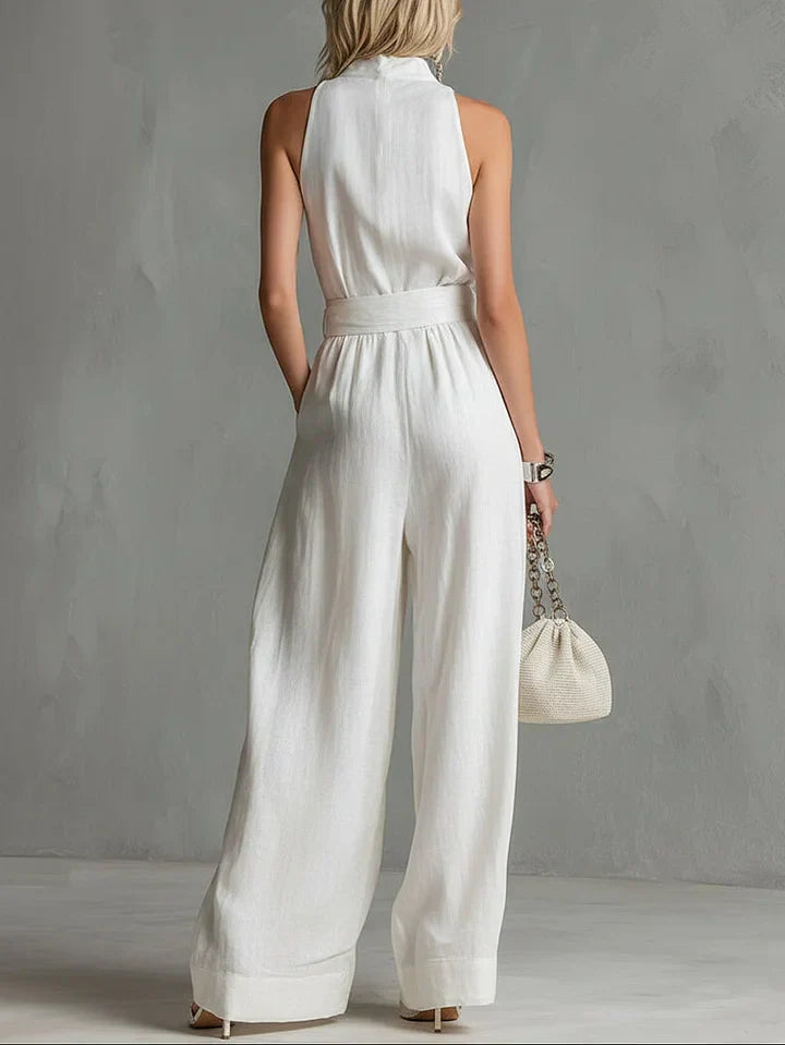 Monroe | Belted Wide-Leg Jumpsuit