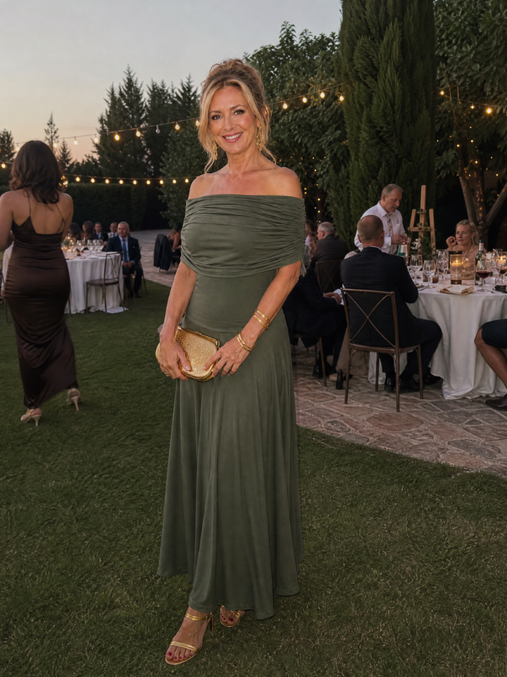 Auora | Smocked Off Shoulder Maxi Dress