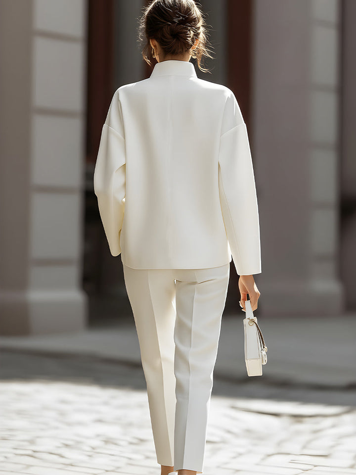 Bennett and Lowe Morgan layered three-piece pants set, featuring stylish coordinated pieces for a modern, versatile look.