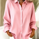 Estelle | Solid Button-Front Blouse
