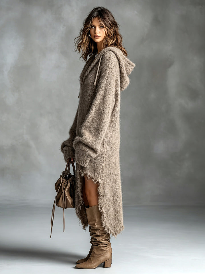Brynn | Hooded High-Low Sweater Dress