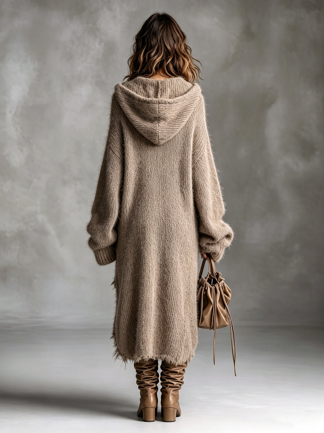 Brynn | Hooded High-Low Sweater Dress