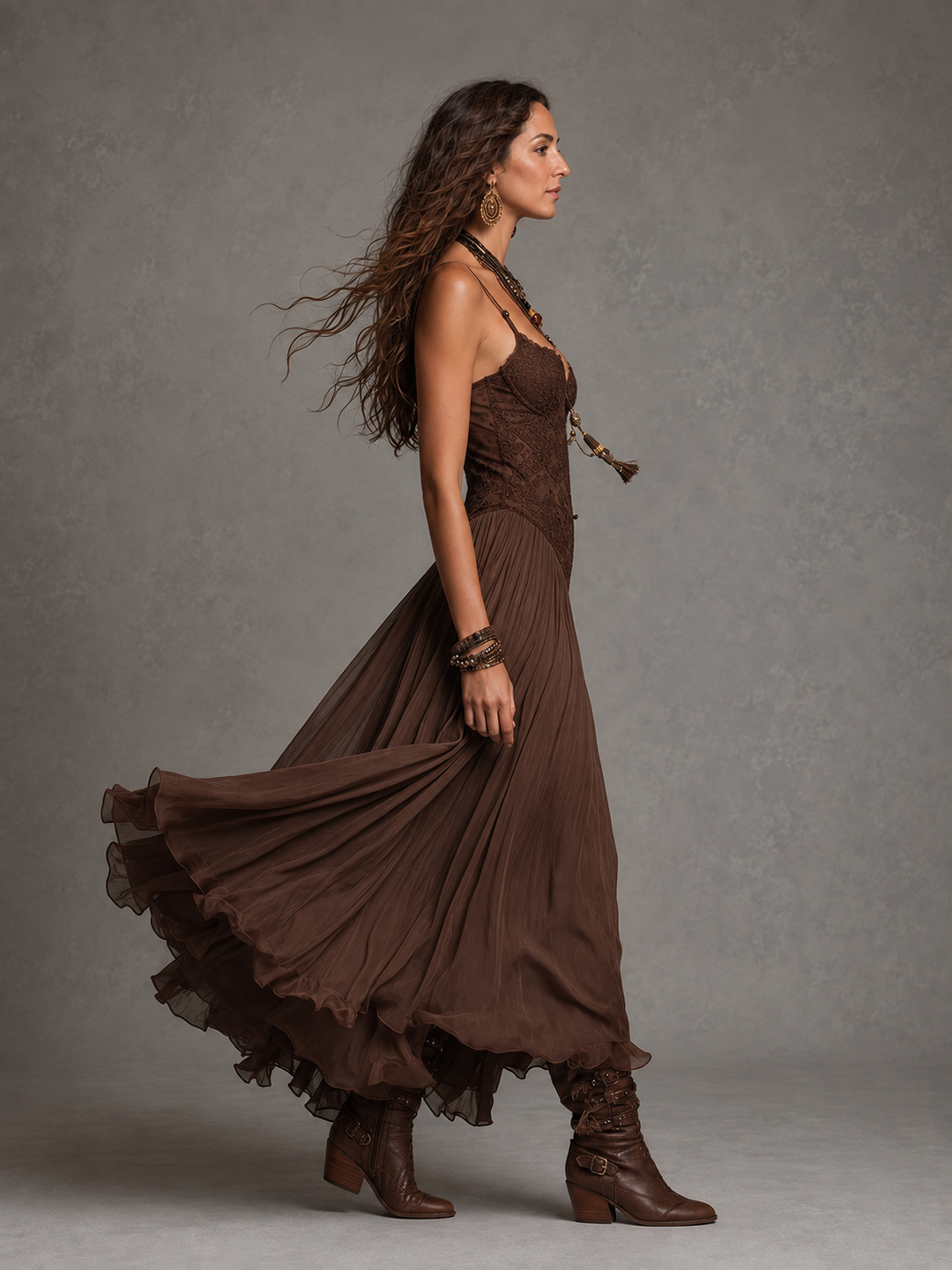 Olivia lace corset maxi dress by Bennett and Lowe, featuring intricate lace details and a flowing silhouette.