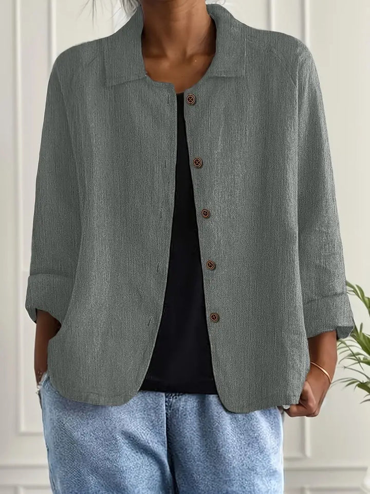 Marilla | Lightweight Button-Front Shirt Cardigan for Women