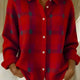 Brittany | Soft Plaid Button Cardigan for Women
