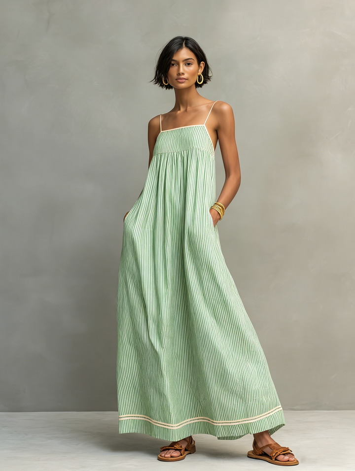 Hannah | Striped Maxi Dress for Women