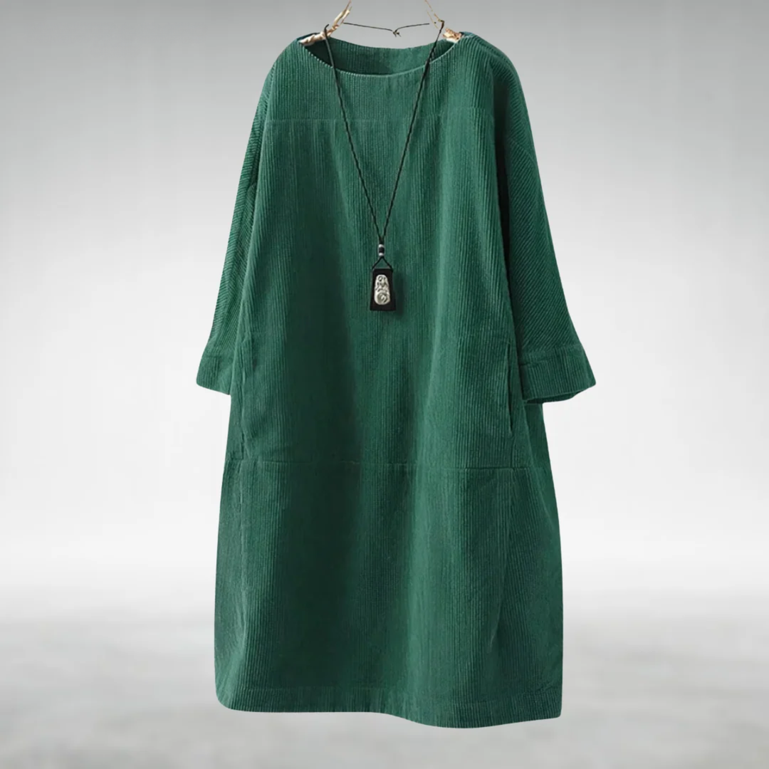 Maura | Relaxed Round-Neck Pocket Dress