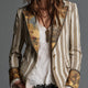 Marielle | Boho Striped Lapel Blazer for Women
