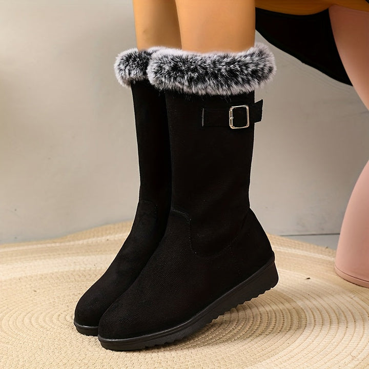 Paula | Plush Trim Winter Boots