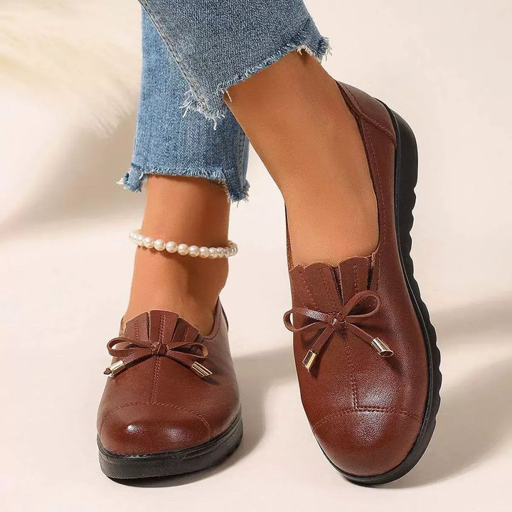 Bettina | Bow Fringe Slip-On Loafer