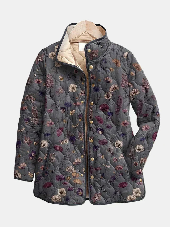 Camille | Vintage Floral Quilted Jacket